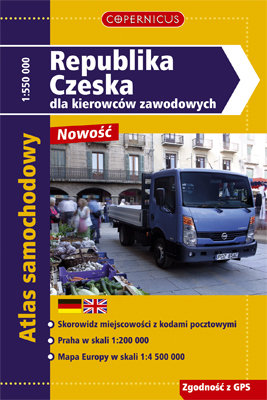 Atlas Republika Czeska dla Kierowców Zawodowych PPWK Polskie Przedsiębiorstwo Wydawnictw Kartograficznych