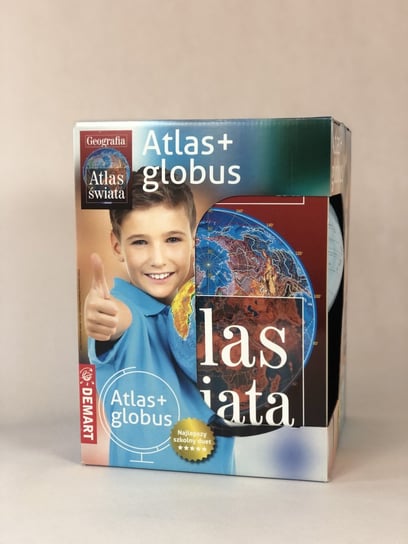 Atlas świata z globusem Opracowanie zbiorowe