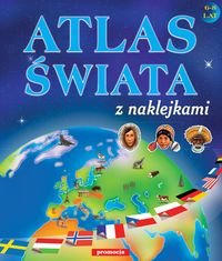 Atlas świata z naklejkami Langowska Mariola, Warzecha Teresa