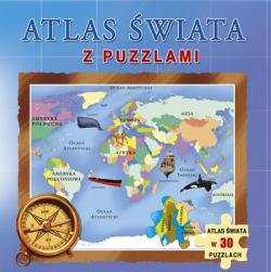 Atlas świata z puzzlami Opracowanie zbiorowe