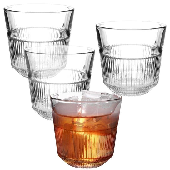 Atmós Fera Szklanka szklanki do wody napojów soku drinków zestaw komplet szklanek 4 sztuki 270 ml ATMÓS FERA