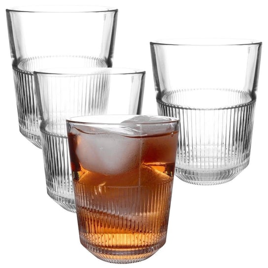 Atmós Fera Szklanka szklanki do wody napojów soku drinków zestaw komplet szklanek 4 sztuki 320 ml ATMÓS FERA