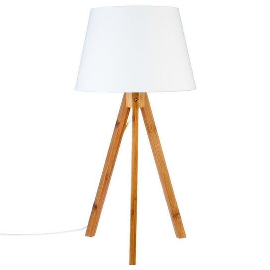 ATMOSHERA Lampka stołowa BAHI bambusowa, biała, 28x28x56 cm Atmosphera Créateur d'intérieur
