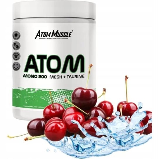Atom Muscle Mono 200 Mesh +Taurine Wiśnia Kreatyna Inna marka
