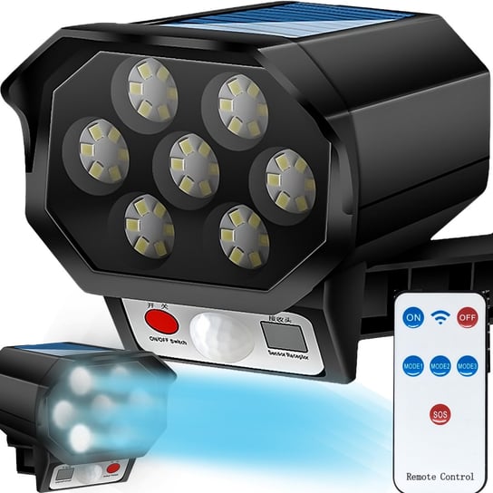 Atrapa Kamery Monitoringu Lampa Solarna Led Z Czujnikiem Ruchu retoo