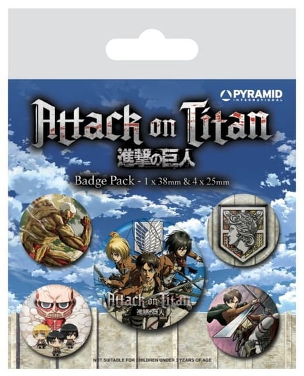 Attack On Titan S3 - Przypinki Atak Tytanów
