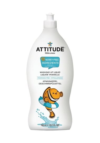 Attitude, Płyn do mycia butelek i akcesoriów dziecięcych, Bezzapachowy, 700 ml Attitude