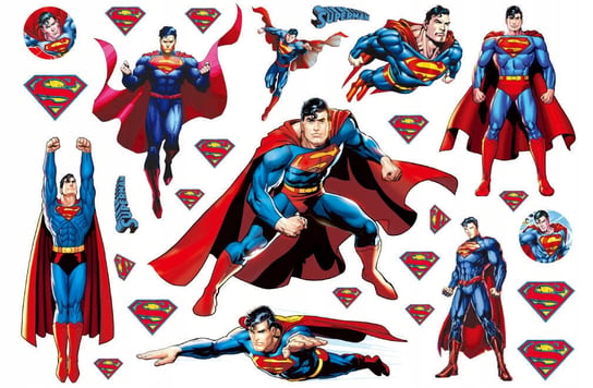 ATUAŻE ZMYWALNE DLA DZIECI SUPERMAN URODZINY Superbohater Inna marka