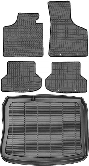 Audi A3 II 8P Sportback od 2003-2013r. Bagażnik MAX-DYWANIK 910101 + Dywaniki PRISMAT 1441 Max-Dywanik