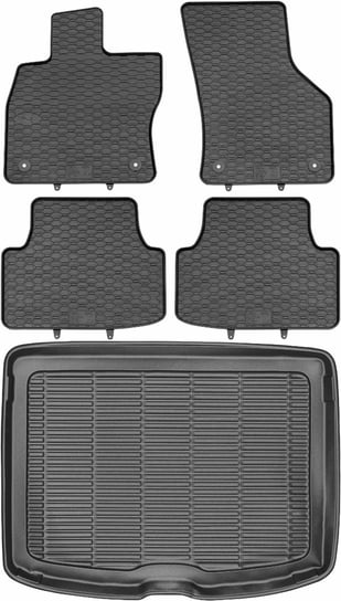 Audi A3 III 8V Sportback od 2012-2020r. Bagażnik MAX-DYWANIK 910102 + Dywaniki GEYER 815/4C Max-Dywanik