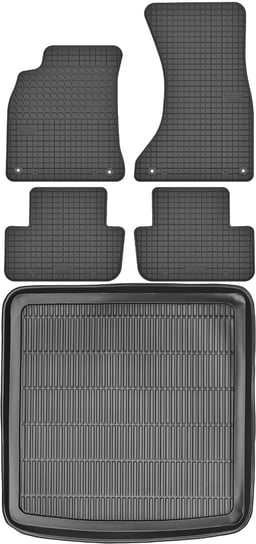 Audi A4 B8 Sedan / Kombi od 2007-2015r. Bagażnik MAX-DYWANIK 910105 + Dywaniki MOTOHOBBY 150303 Max-Dywanik