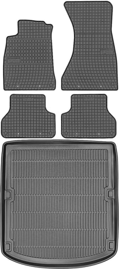 Audi A4 B9 Sedan od 2015r. Bagażnik MAX-DYWANIK 910111 + Dywaniki FROGUM 547143 Max-Dywanik