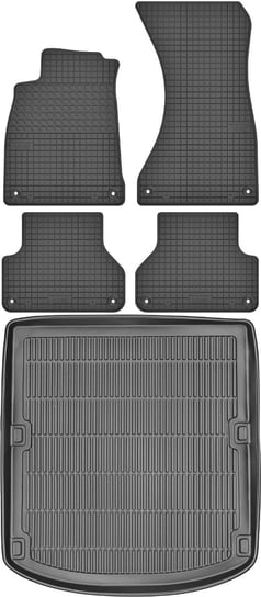 Audi A4 B9 Sedan od 2015r. Bagażnik MAX-DYWANIK 910111 + Dywaniki MOTOHOBBY 180202 Max-Dywanik