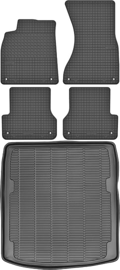 Audi A6 C7 Sedan od 2011-2018r. Bagażnik MAX-DYWANIK 910118 + Dywaniki MOTOHOBBY 160801 Max-Dywanik