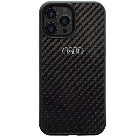 Audi Carbon Fiber etui obudowa do iPhone 13 Pro / 13 6.1" czarny/black hardcase AU-TPUPCIP13P-R8/D2-BK Audi