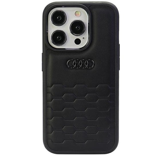Audi Gt Synthetic Leather Iphone 15 Pro Max 6.7" Czarny/Black Hardcase Au-Tpupcip15Pm-Gt/D2-Bk Audi