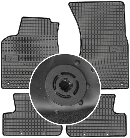 Audi Q5 I SUV od 2008-2017r. Dywaniki gumowe FROGUM 0725 + mocowania MAX-DYWANIK Frogum