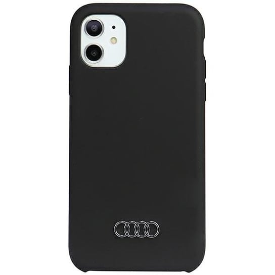 Audi Silicone Case etui obudowa do iPhone 12/12 Pro 6.1" czarny/black hardcase AU-LSRIP12P-Q3/D1-BK Audi