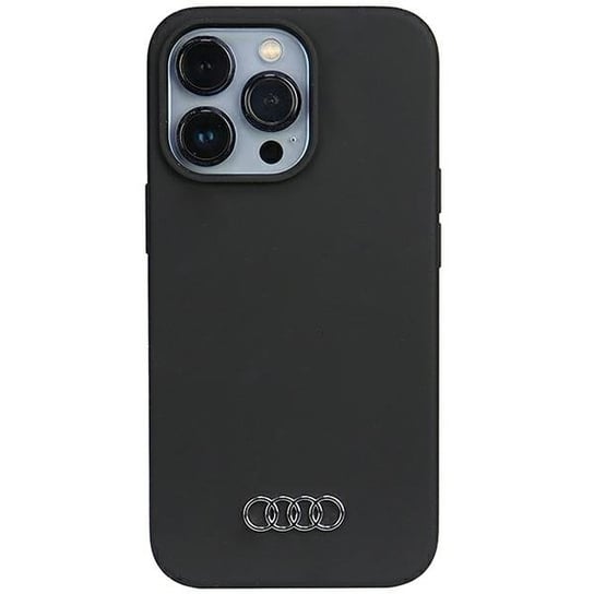 Audi Silicone Case etui obudowa do iPhone 13 Pro / 13 6.1" czarny/black hardcase AU-LSRIP13P-Q3/D1-BK Audi