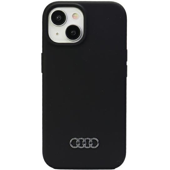 Audi Silicone Case Iphone 15 6.1" Czarny/Black Hardcase Au-Lsrip15-Q3/D1-Bk Audi