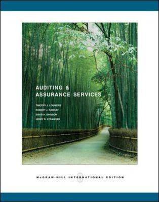 Auditing and Assurance Services Louwers Timothy