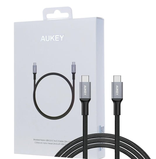 AUKEY CB-CD6 szybki nylonowy kabel USB C-USB C 2m Aukey