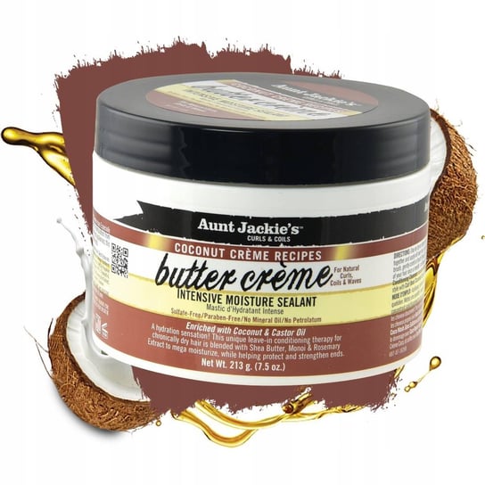 Aunt Jackie's, Butter Crème Intensive Moisture Sealant, Odżywka do włosów, 213g Aunt Jackie's