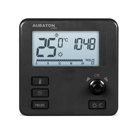 Auraton Libra czarny tygodniowy, przewodowy regulator temperatury Inna marka