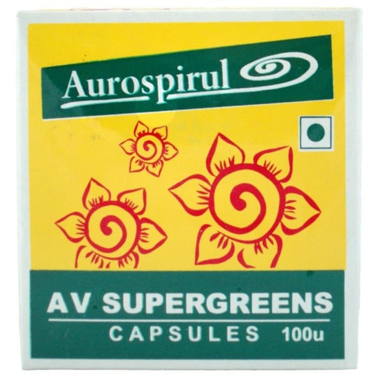 Aurospirul Av Supergreens  Suplement diety, 100 kaps. Odtruwa Aurospirul