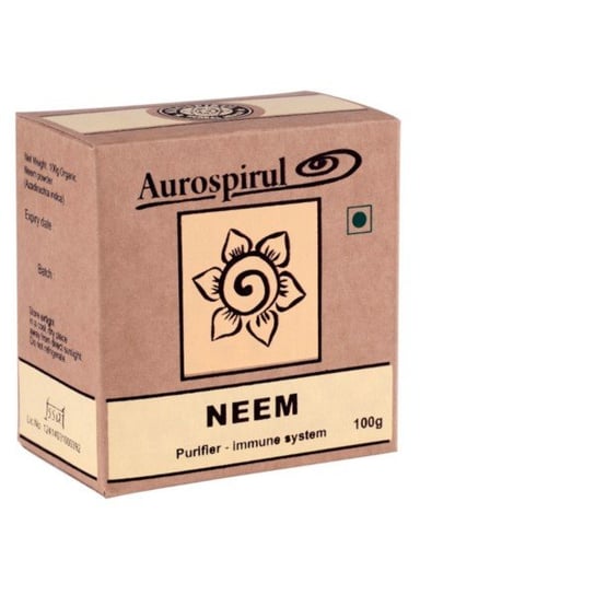 Aurospirul Neem Suplement diety, 100 g Działa Antybakteryjne Aurospirul