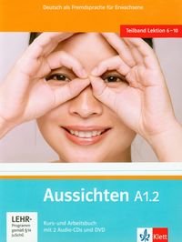 Aussichten A1.2 Kurs und Arbeitsbuch + 2CD + DVD Podręcnzik z ćwiczeniami Opracowanie zbiorowe
