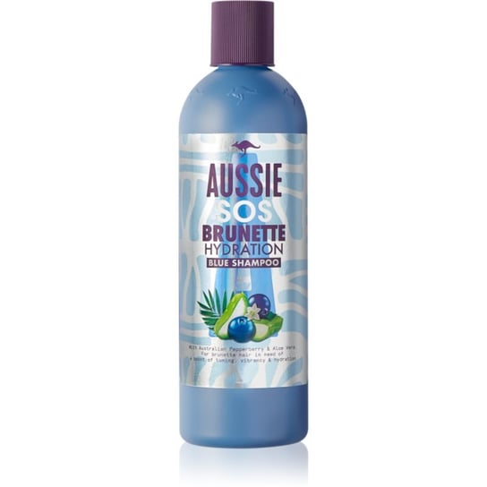 Aussie Brunette Blue Shampoo szampon nawilżający dla ciemnych włosów 290 ml Aussie