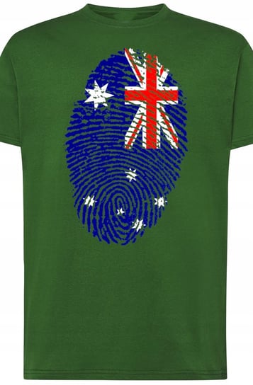 Australia Flaga Odcisk Nadruk T-Shirt Męski R.L Inna marka