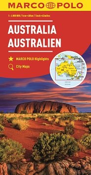 Australia. Mapa 1:4000000 Marco Polo