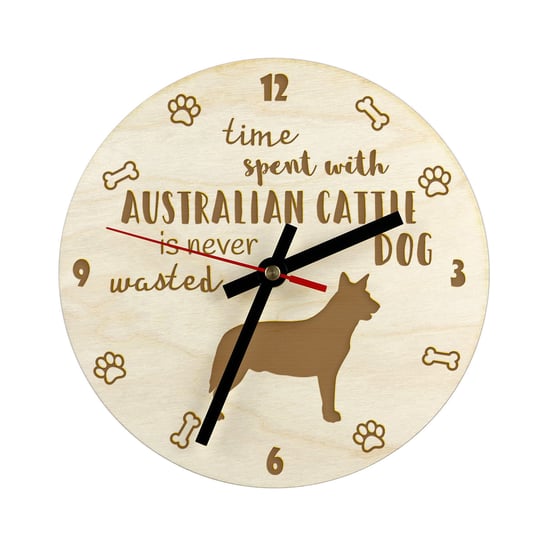 Australian Cattle Dog Zegar z grawerem 30 cm Inna marka