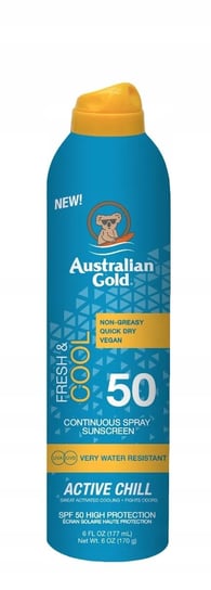 Australian Gold, Active Chill, spray przeciwsłoneczny, SPF 50, 177 ml Australian Gold