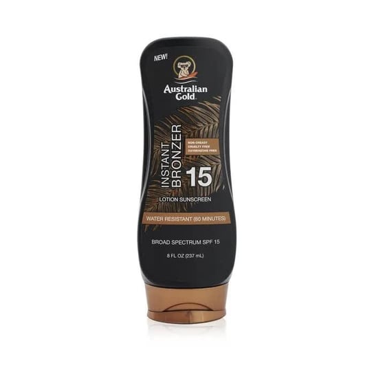 Australian Gold Lotion Sunscreen SPF 15 with Instant Bronzer, Balsam do Opalania z Bronzerem i Filtrem UV, 237ml Australian Gold