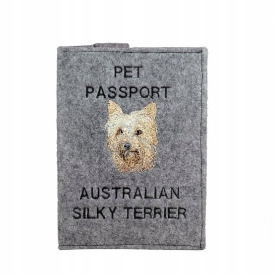 Australian Silky Terrier Haft pokrowiec paszport Inna marka