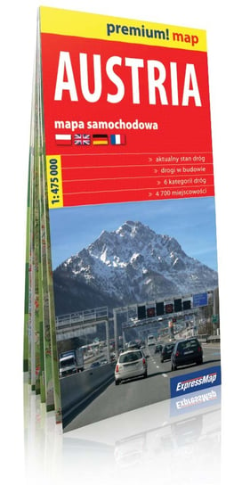 Austria. Mapa samochodowa 1:475 000 Expressmap Polska Sp. z o.o.