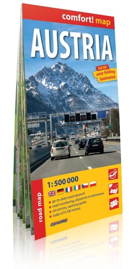 Austria. Mapa samochodowa 1:500 000 Opracowanie zbiorowe
