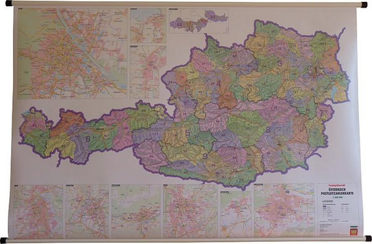 Austria. Mapa ścienna 1:500 000 Freytag & Berndt