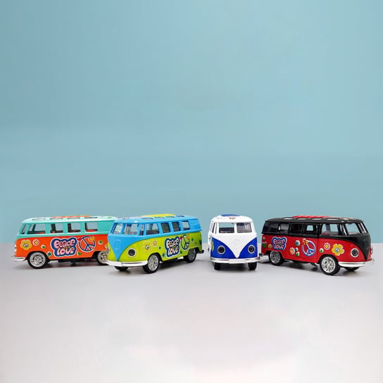 Autko Metalowe Flower Power Bus Dla Dzieci Toi-Toys