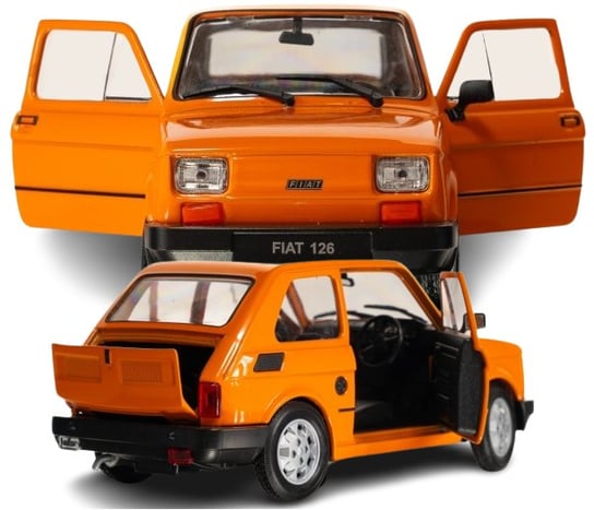 Autko Resorak Fiat 126P Maluch Stare Samochody Prl Resoraki Kolekcjonerskie 1:21 PakaNiemowlaka