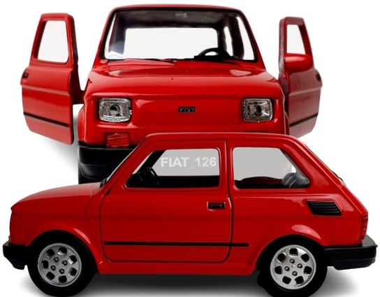 Autko Resorak Fiat 126P Maluch Stare Samochody Prl Resoraki Kolekcjonerskie 1:21 PakaNiemowlaka