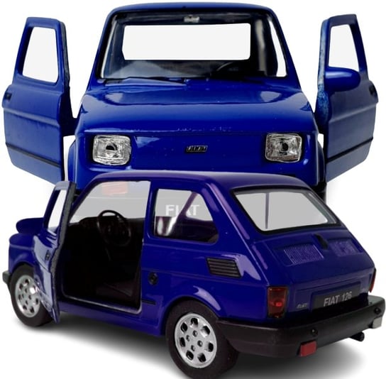 Autko Resorak Fiat 126P Maluch Stare Samochody Prl Resoraki Kolekcjonerskie 1:34 PakaNiemowlaka