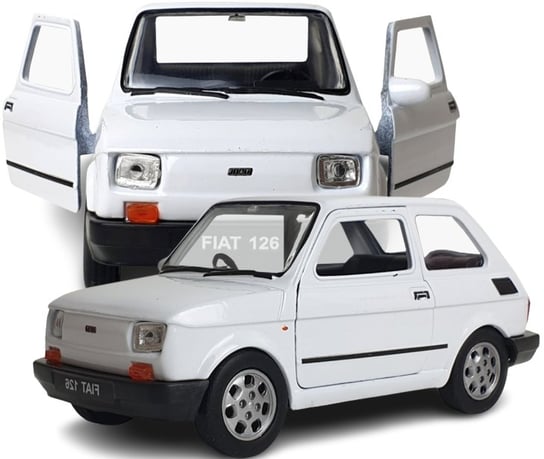 Autko Resorak Fiat 126P Maluch Stare Samochody Prl Resoraki Kolekcjonerskie 1:34 PakaNiemowlaka