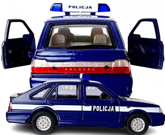 Autko Resorak POLONEZ CARO PLUS POLICJA samochody modele kolekcjonerskie 1:34 PakaNiemowlaka