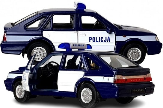 Autko Resorak POLONEZ CARO POLICJA stare samochody PRL model kolekcjonerski 1:34 PakaNiemowlaka