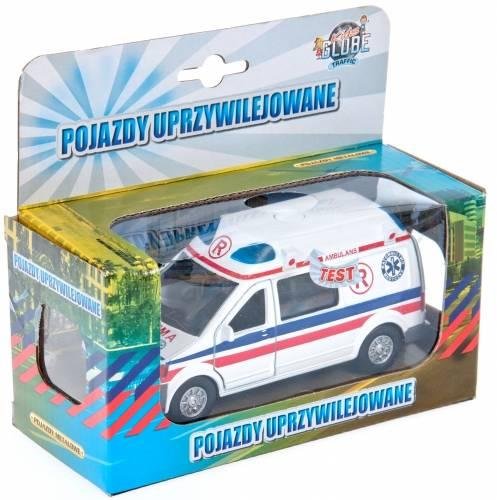 Auto Ambulans PL dźwięk w pudełku HKG003P  HIPO - HIPO Hipo