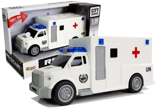 Auto Ambulans z napędem Karetka Pogotowia 1:20 z dźwiękiem lean